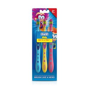 oral-b kids toothbrush, extra soft (pack of 3)