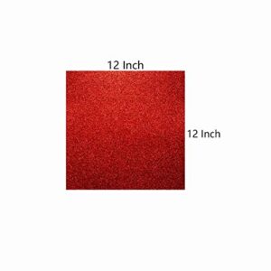 YZH Crafts Glitter Cardstock Paper,No-Shed Shimmer Glitter Paper,Crafting Assorted Glitter Paper Pad 12 Inch by 12 Inch, 10 Sheets,250GSM, (Mix A)