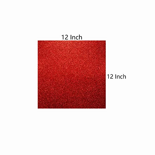 YZH Crafts Glitter Cardstock Paper,No-Shed Shimmer Glitter Paper,Crafting Assorted Glitter Paper Pad 12 Inch by 12 Inch, 10 Sheets,250GSM, (Mix A)