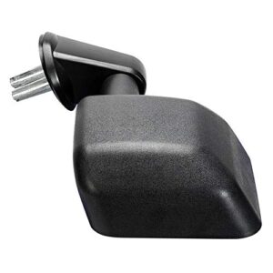 MOTORHOT Passenger Right Side Door Mirror Manual Fold Black Textured Mirror compatible with 2007-2010 Jeep Wran/gler