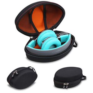 mchoi hard headphone travel case fits for ailihen c8 ms300 / artix cl750 wired headphones folding lightweight headset, case only