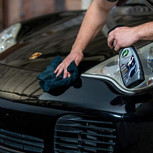 Turtle Wax 53447 Hybrid Solutions Ceramic Acrylic Black Spray Wax Formulated for Black Car Paint, Fills Scratches and Swirl Marks, Provides Water Repellency, Lasting Protection and Shine, 16 oz