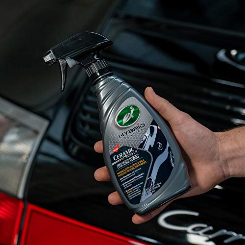 Turtle Wax 53447 Hybrid Solutions Ceramic Acrylic Black Spray Wax Formulated for Black Car Paint, Fills Scratches and Swirl Marks, Provides Water Repellency, Lasting Protection and Shine, 16 oz