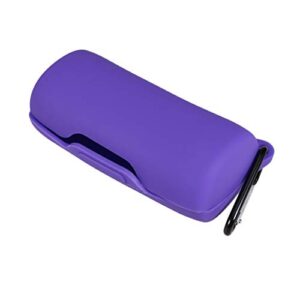 headphone cases silicone wireless headset box scratch resistant shockproof earphone protective case compatible for bose free (purple)