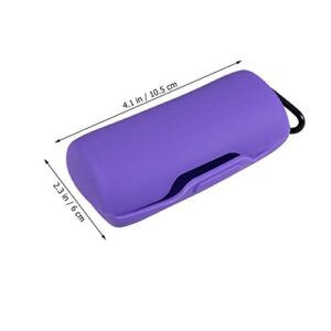 Headphone Cases Silicone Wireless Headset Box Scratch Resistant Shockproof Earphone Protective Case Compatible for Bose Free (Purple)