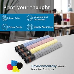 Leize Compatible TN324 Toner Cartridge Replacement for Konica Minolta TN324 TN-324 for Bizhub C258 C308 C368 Printer TN324K TN324C TN324M TN324Y - Black 28,000 & Color 26,000 Pages [KCMY 4-Pack]