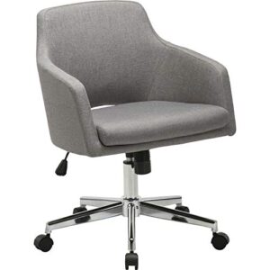 lorell mid-centry modern task chair, gray seat