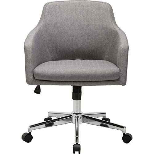 Lorell Mid-Centry Modern Task Chair, Gray Seat