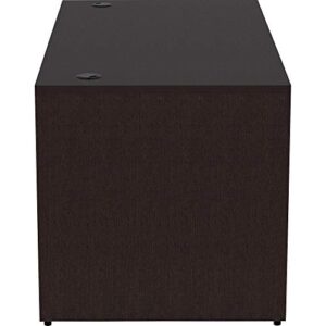 Lorell Essentials Desk Shell, 60" x 30" x 29.5", Espresso