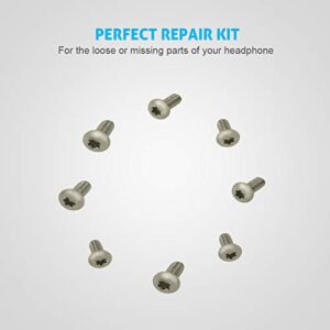 Beats Replacement Parts Headband Screws and Screwdriver Repair Kit Compatible with Studio 2.0 Wired/Wireless B0501/B0500 Studio 3 A1796 Over Ear Headphones (Silver)