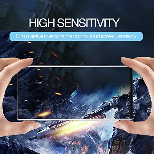 [2 Pack] LYWHL for Samsung Note 10 Privacy Screen Protector, Anti-Spy Flexible Film Full Adhesive Screen Protector for Galaxy Note 10 6.3" [Not for Note 10 Plus] [Support Fingerprint ID] - Black
