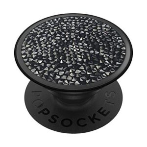 black graphic printed crystals image - not real popsockets popgrip: swappable grip for phones & tablets