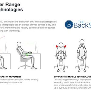 Steelcase Gesture Office Desk Chair with Headrest in Elmosoft Genuine Saddle L147 Leather Plus Lumbar Support High Platinum Metallic Frame with Seagull Seat/Back Merle Arms (Light/Light)