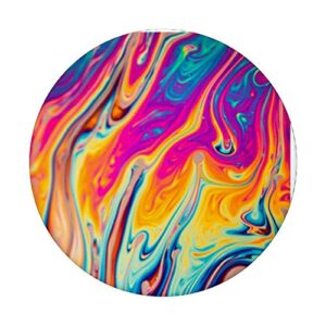 Watercolor Pink Orange Rainbow Tye-Dye Ocean Water Waves PopSockets PopGrip: Swappable Grip for Phones & Tablets