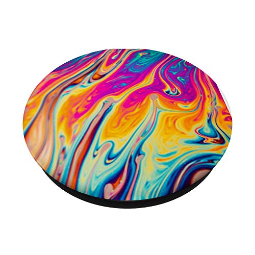 Watercolor Pink Orange Rainbow Tye-Dye Ocean Water Waves PopSockets PopGrip: Swappable Grip for Phones & Tablets