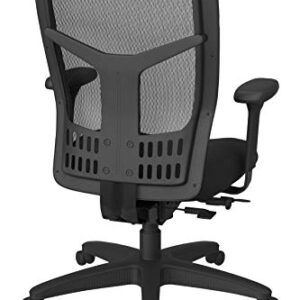 Office Star ProGrid High Back Manager's with Adjustable Seat Height, 2-to-1 Synchro Tilt Control and Seat Slider, Black Mesh