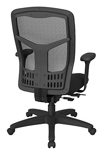 Office Star ProGrid High Back Manager's with Adjustable Seat Height, 2-to-1 Synchro Tilt Control and Seat Slider, Black Mesh