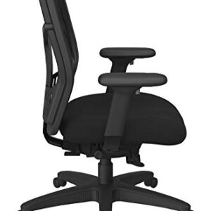 Office Star ProGrid High Back Manager's with Adjustable Seat Height, 2-to-1 Synchro Tilt Control and Seat Slider, Black Mesh