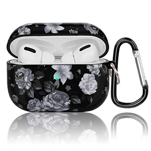 AirPods Pro 2nd Generation/1st Generation Case (2022/2019)-KOREDA Cute Printed Design Airpods Pro 2 Case Shockproof Protective Hard Cover for Girls Women Men with Keychain for Airpods Pro 2nd/1st Gen