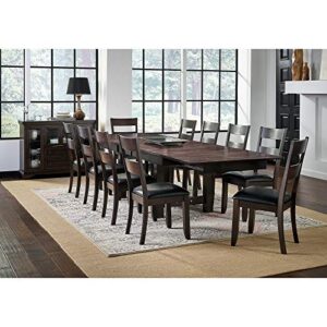 simply solid north mills solid wood 11-piece dining collection