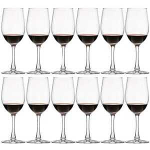 umi umizili 12 ounce - set of 12, classic durable red/white wine glasses for party