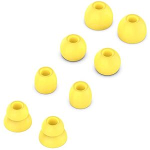 8pcs replacement ear tips earbuds eartips eargels earpads silicone buds compatible with beats by dr dre powerbeats pro wireless earphones (yellow)