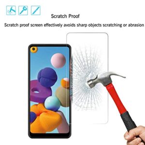 Ailun Screen Protector for Galaxy A21 3 Pack Tempered Glass Ultra Clear Anti-Scratch Case Friendly