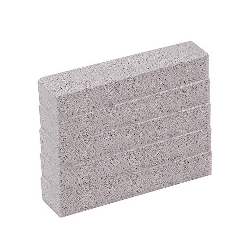 Dr.WOW 6 Pack Pumice Sticks for Cleaning, Pumice Scouring Pad，Grey Pumice Stone，Removing Rust and Grease，Household, Kitchen, Spa, Pool, Bath,Toilet，Household Cleaning