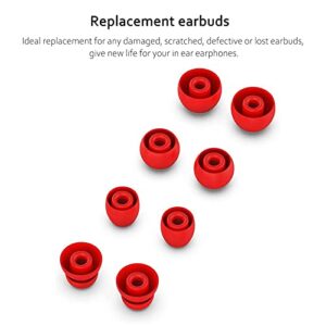 Replacement Silicone Ear Tips Earbuds Buds Set Compatible with Beats by dr dre Powerbeats Pro Wireless Earphones (Red)