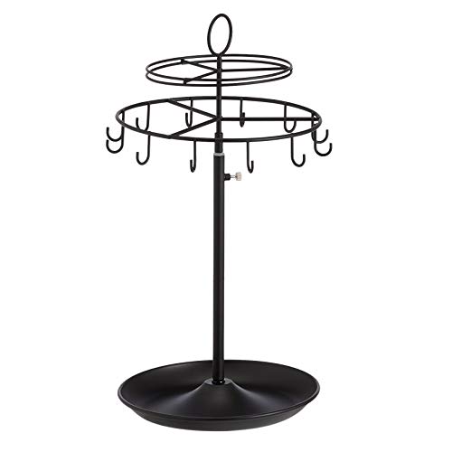 Amazon Basics Spinning Jewelry Tree Stand - Black