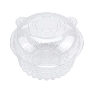 100 pack plastic dome single cupcake carrier individual muffin boxes holder cups