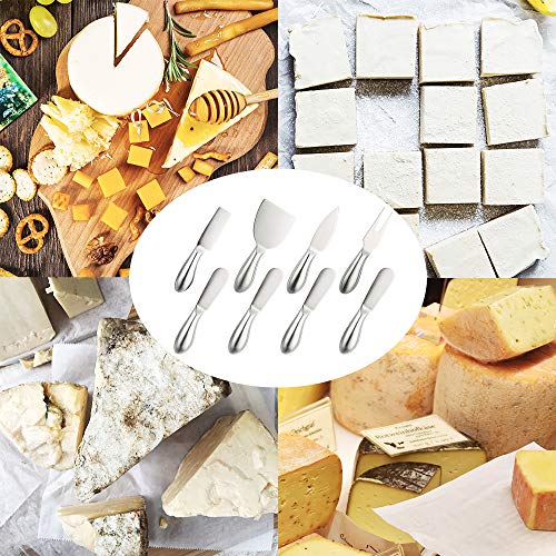 8 Pieces Cheese Tool Set, findTop Stainless Steel Cheese Knives Collection