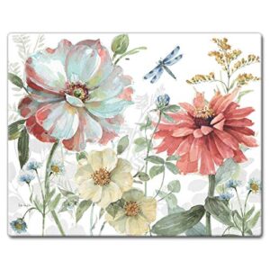 counterart spring meadow 3mm heat tolerant tempered glass cutting board 15” x 12” manufactured in the usa dishwasher safe