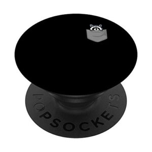 raccoon pocket popsockets popgrip: swappable grip for phones & tablets