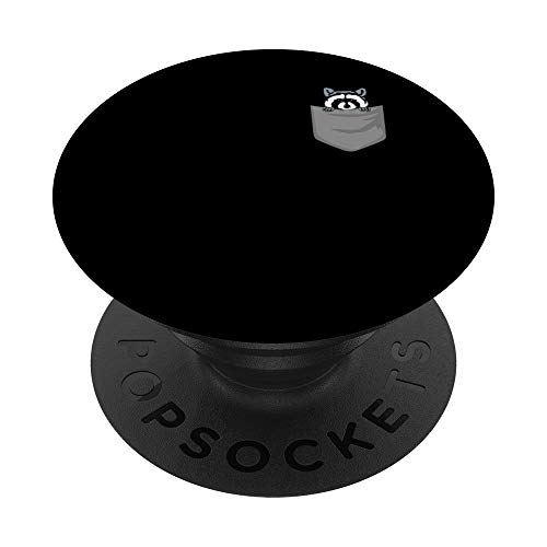 Raccoon Pocket PopSockets PopGrip: Swappable Grip for Phones & Tablets