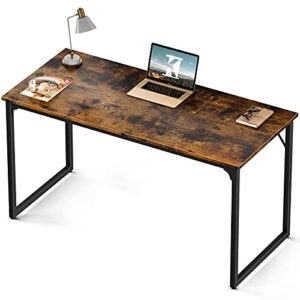 casaottima computer desk 55 inch, modern simple style desk for home office, sturdy writing desk,vintage