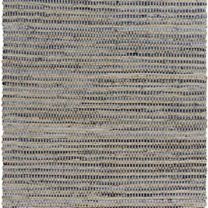 Lr Home Denim Woven Area Rug, 3' x 5', Blue/Cream (LR99133-DEB3050)