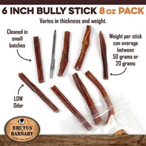 Bully Sticks For Dogs, Low Odor, All Natural Dog Treat - Long Lasting Beef Rawhide Alternative, Bully Stick Chew Sticks Best For Aggressive Chewers, Small, Medium, Large Dogs, Or Teething Puppies