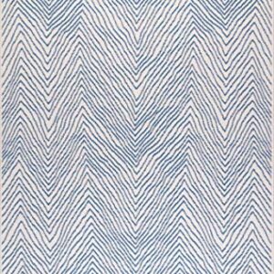 nuLOOM Wavy Chevron Indoor/Outdoor Area Rug, 3' x 5', Blue