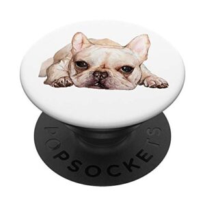 love french bulldog gift for frenchie mom dog birthday popsockets popgrip: swappable grip for phones & tablets