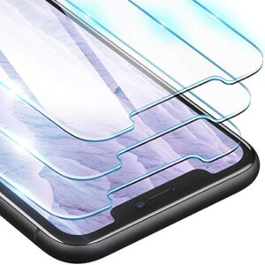 oribox glass screen protector for iphone 11 ,xr (6.1 inch) tempered glass screen protector, 3-count (pack of 1) clear