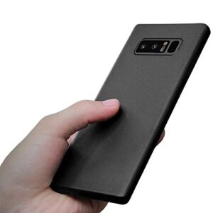 KEEPCA Galaxy Note 8 Slim Case,Thin TPU Silicone Flexible Rubber Soft Skin Gel Lightweight Anti-Scratches Shockproof Protective Cases Cover for Samsung Galaxy Note 8,Matte Black