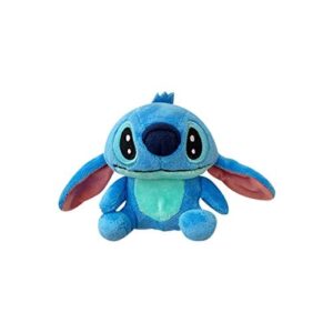 fluffy plush soft tpu blue stitch case with keychain for airpods 1 2 1st 2nd generation airpods1 airpods2 3d cartoon cute lovely adorable kawaii kids girls women