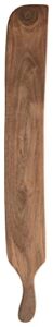 creative co-op slender acacia wood cheese/cutting board with handle