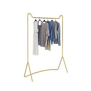 coat rack feifei gold clothes rail metal hanging garment clothes rack for living room bedroom balcony clothing store - 3 sizes (color : gold, size : 120×40×150cm)