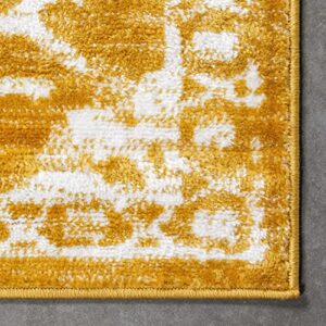 Well Woven Dazzle DISA Gold Vintage Bohemian Oriental Distressed 5x7 (5'3" x 7'3") Area Rug