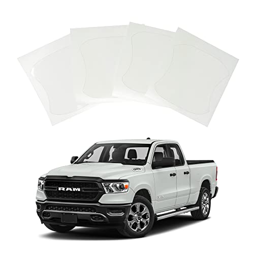 Custom Fit Door Handle Cup 3M Scotchgard Anti Scratch Paint Protector Film Self Healing PPF Guard for 2019 2020 2021 2022 2023 Dodge RAM 1500 Regular Cab, Quad Cab, Crew Cab, Mega Cab Truck