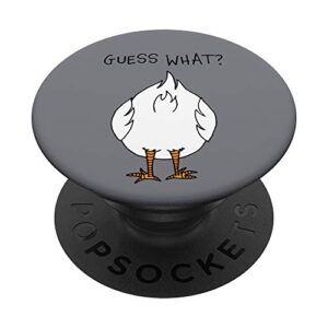 funny corny dad joke design guess what chicken butt popsockets swappable popgrip