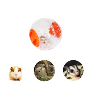 maxmartt hamster running wheel,hamster exercise ball plastic exercise running ball toy sport ball for gerbils chinchillas guinea pigs animals 3colors 12cm diameter(yellow)