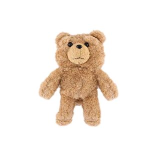 airpods case soft tpu fluffy plush brown teddy bear toy doll cover with bag hook for apple airpods1 airpods2 1 2 3d cartoon dreamy cute lovely warm comfortable cozy kids girls